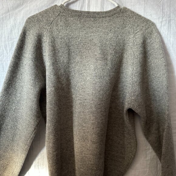 Structure urban wear 100% lambs wool gray sweater Men medium - Picture 3 of 4
